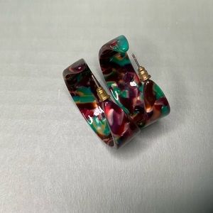 Hoop style chunky earrings